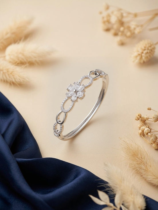 Floral Infinity Openable Kada