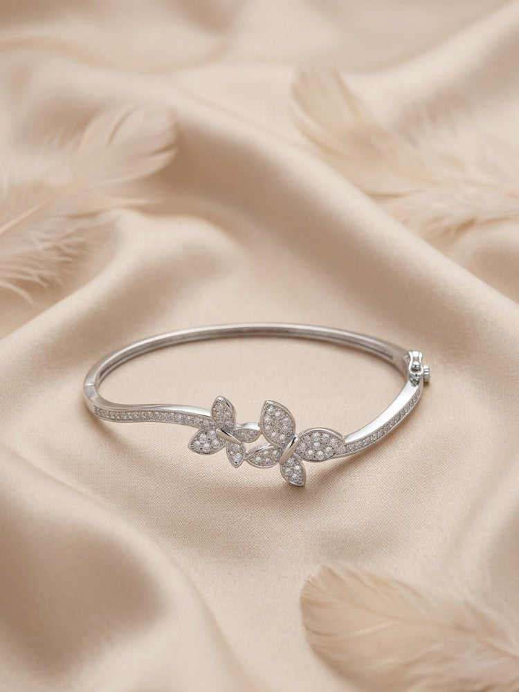 Crystal Butterfly Openable Kada