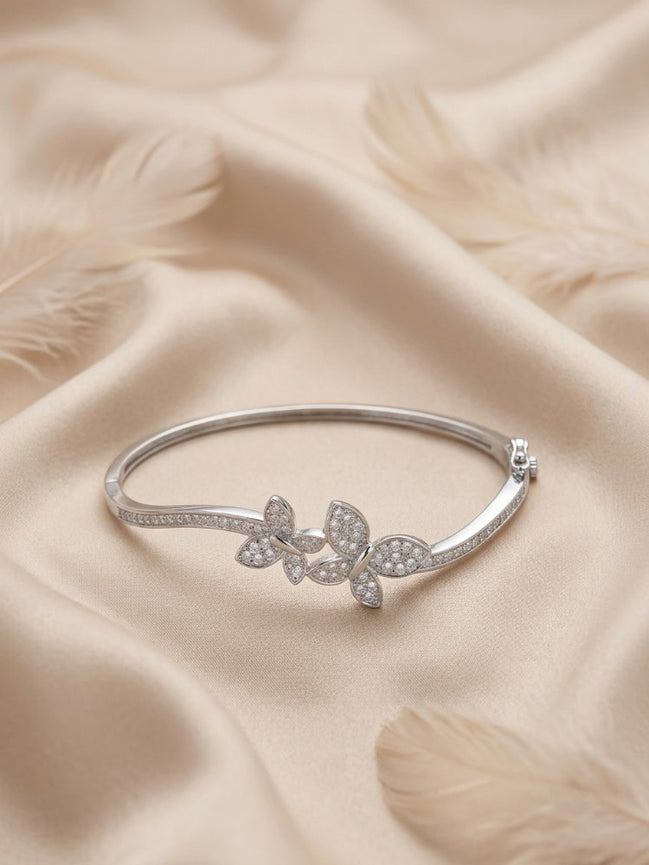 Crystal Butterfly Openable Kada