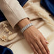 Classic Block Silver sparkle Bracelet (Unisex)