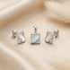 Prism Edge Pendant Earring Set