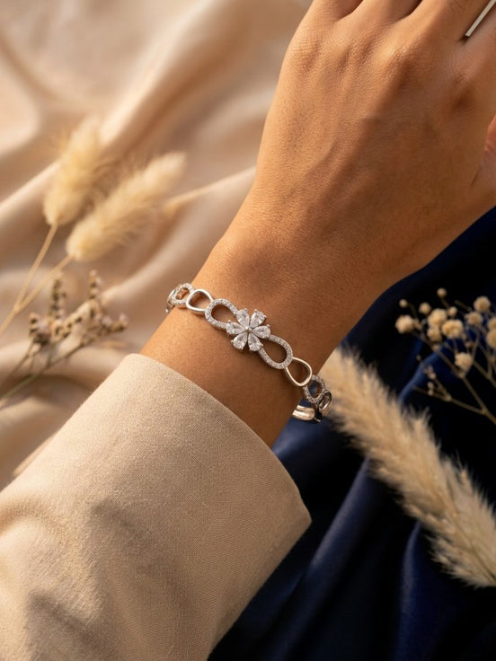 Floral Infinity Openable Kada