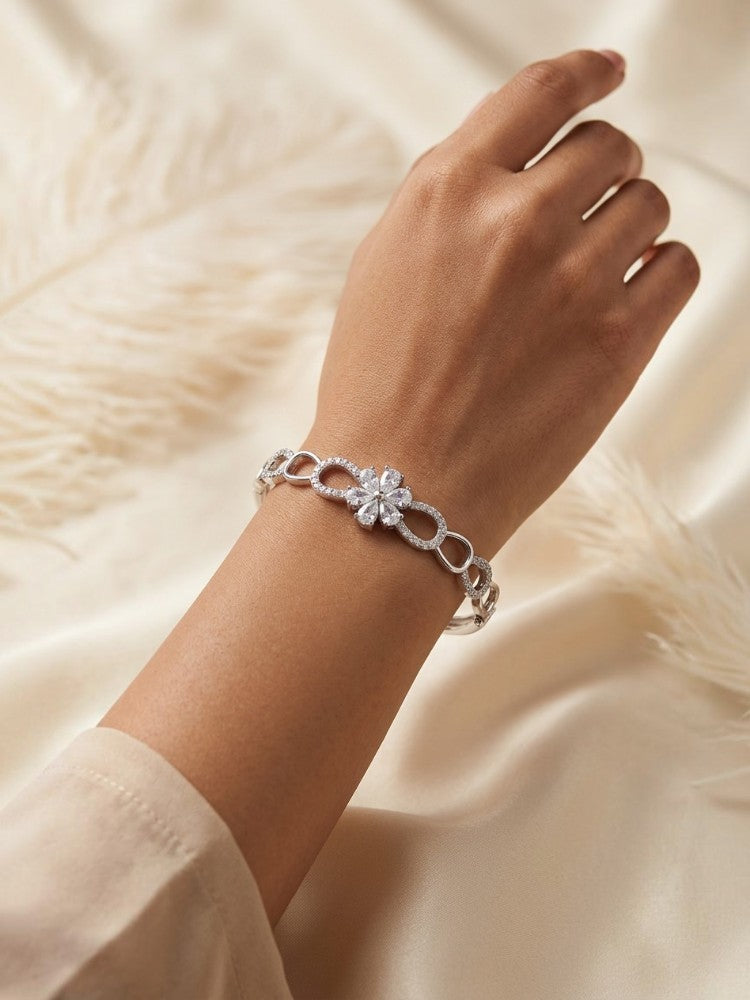 Floral Infinity Openable Kada
