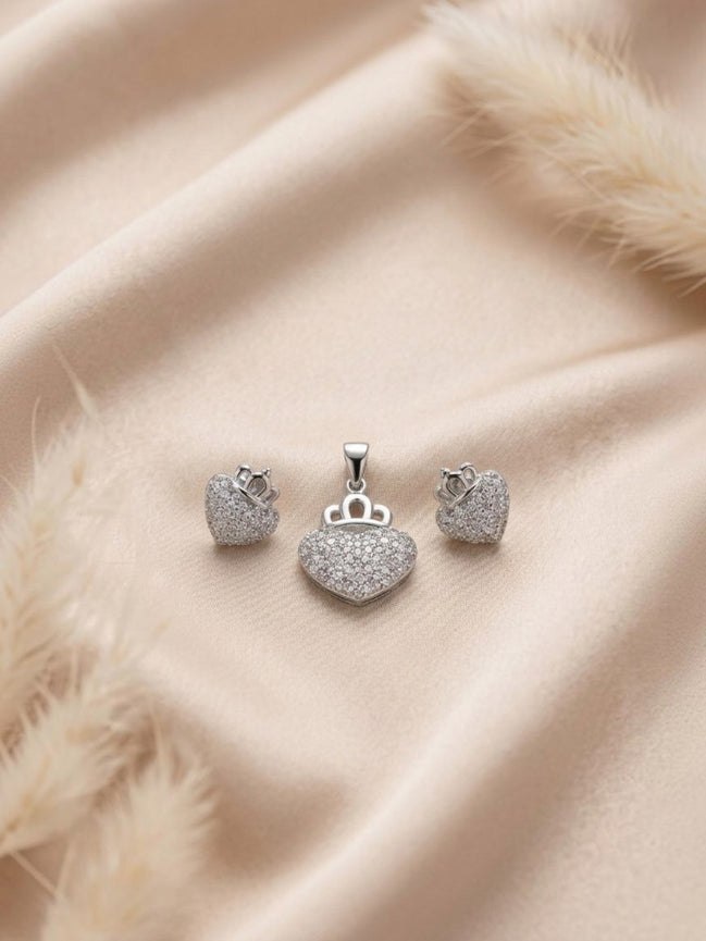 Sweet Spark Pendant Earring Set