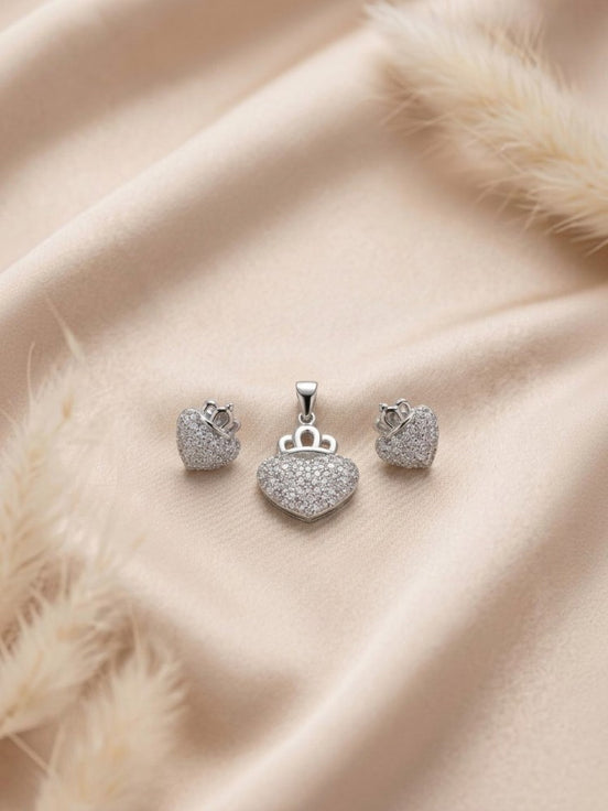 Sweet Spark Pendant Earring Set