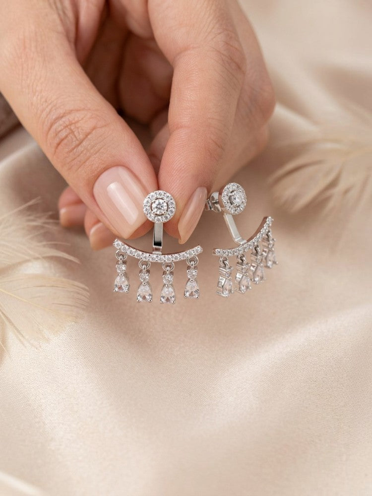 Silver Shower Earrings