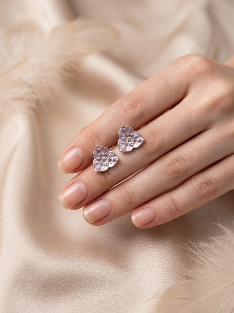 Blush Flower Earring