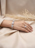 Regal Blossom Crystal Kada and Ring Set