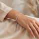 Crystal Line Silver Bracelet