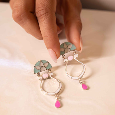 Adya Fine Enamel Drop Earring