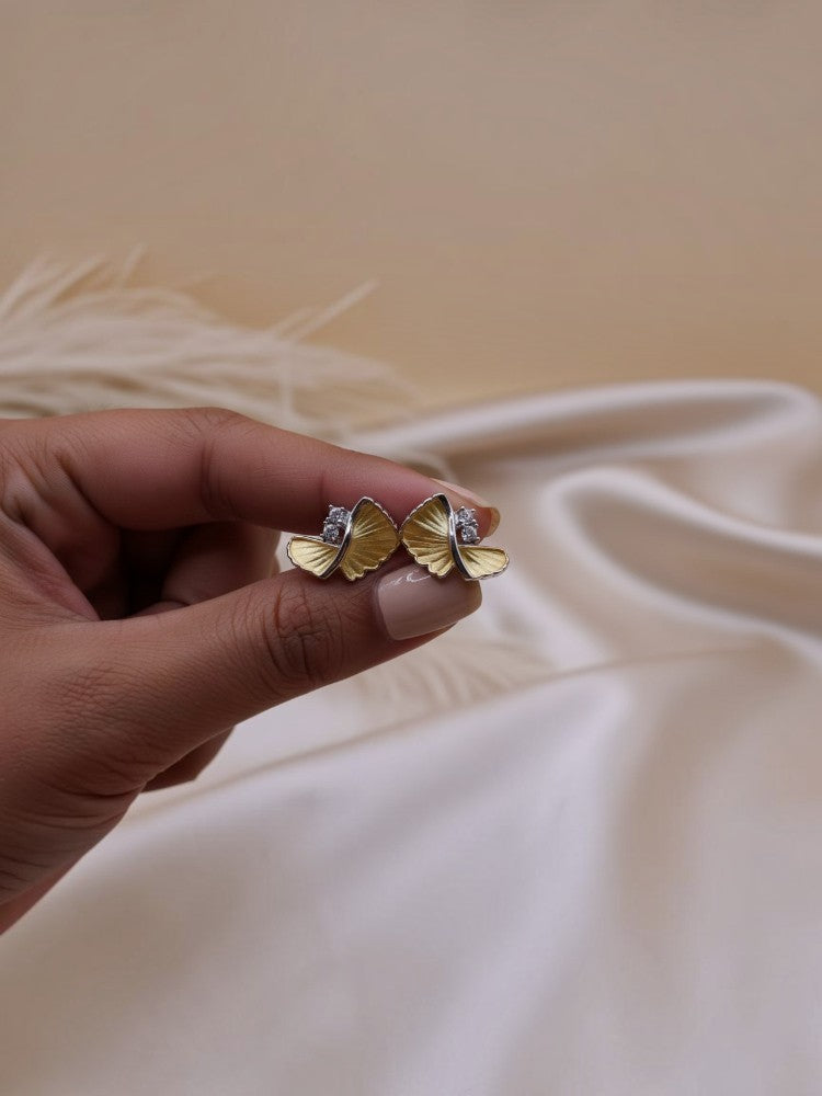 Golden Ripple studs