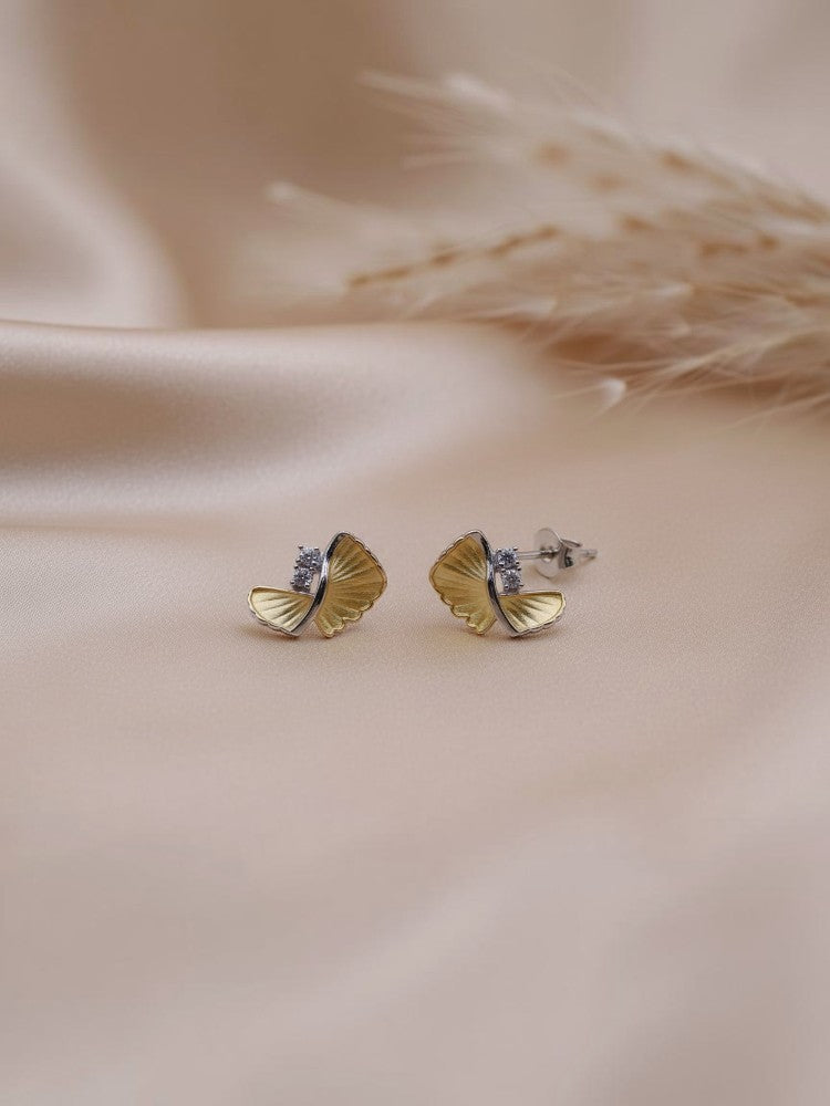 Golden Ripple studs