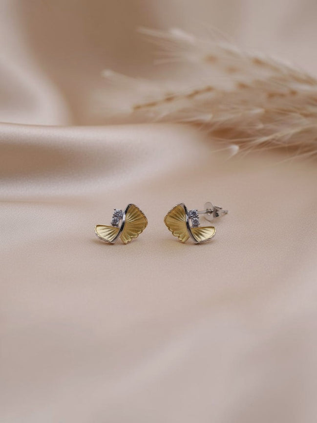 Golden Ripple studs