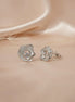 Mint Rose Studs