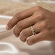 Golden Vein Ring Women