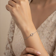 Floating Heart Bracelet