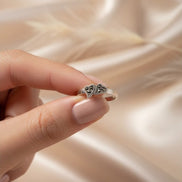 Dual Hearts Toe Ring