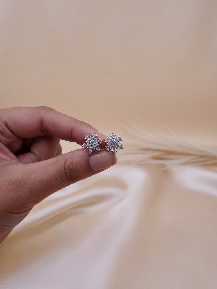 Snowflake studs