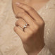 Moonlit spark Adjustable ring