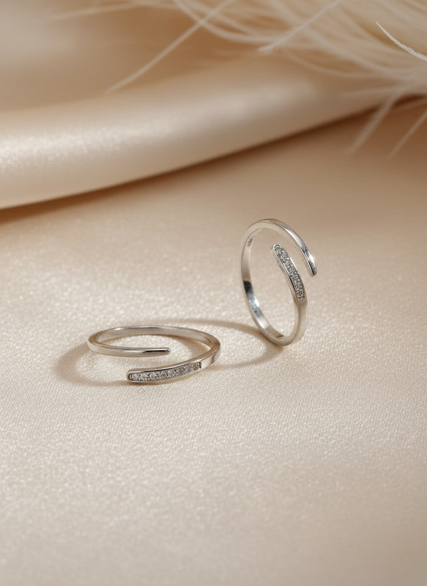 Stoned Loop Adjustable ring