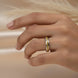 Golden Vein Ring Women