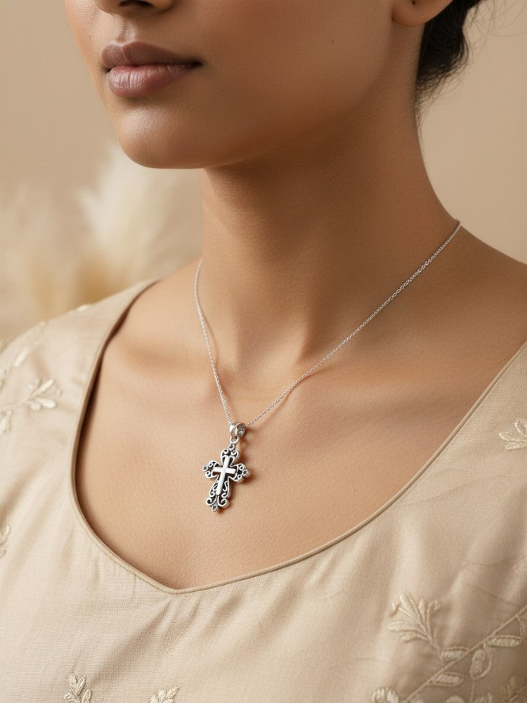 Grace within cross Pendant