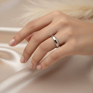 Classic Silver Curve Ring