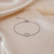 Floating Heart Bracelet