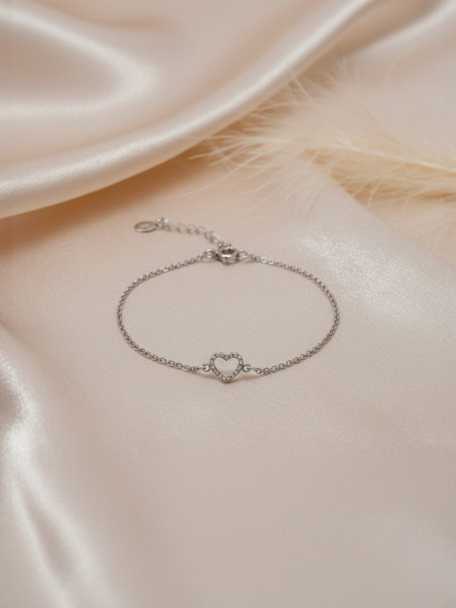Floating Heart Bracelet
