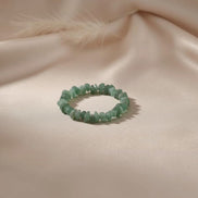 Nature glow green quartz bracelet