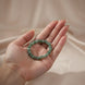 Nature glow green quartz bracelet