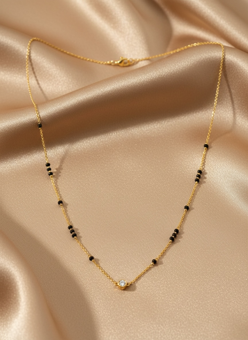 Bhoomivar Anvaya | 9K Gold & Diamond Mangalsutra