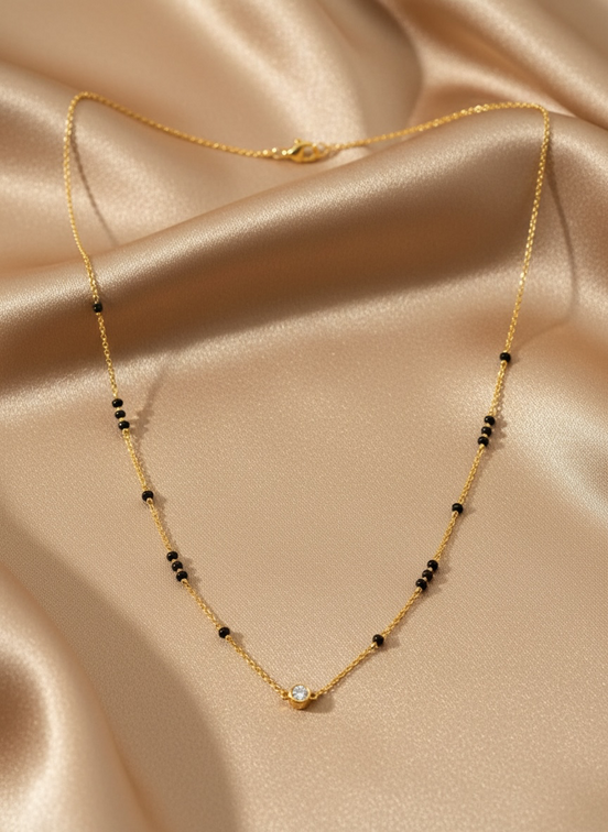 Bhoomivar Anvaya | 9K Gold & Diamond Mangalsutra