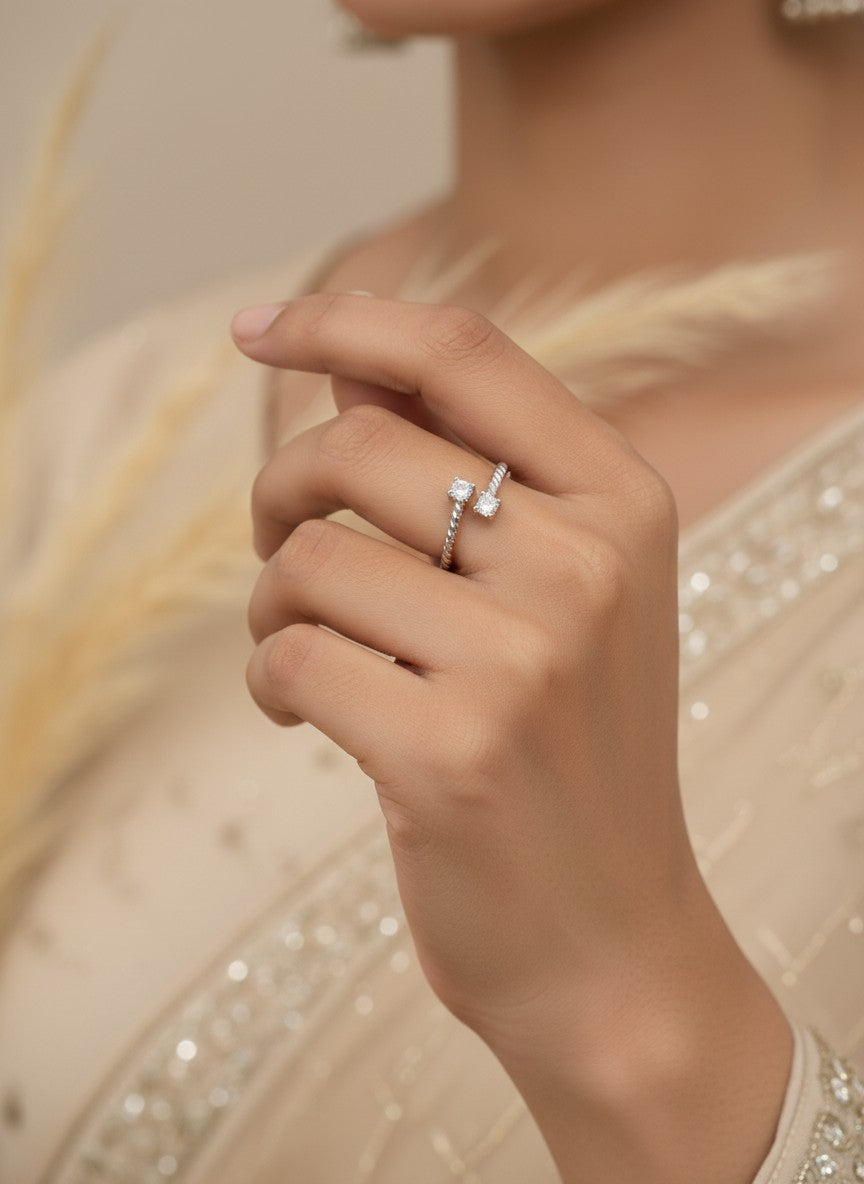 Twist and Twin Adjustable ring