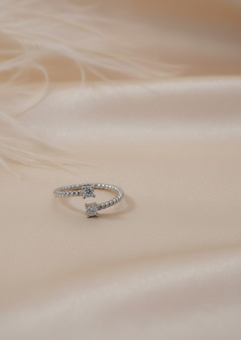 Twist and Twin Adjustable ring