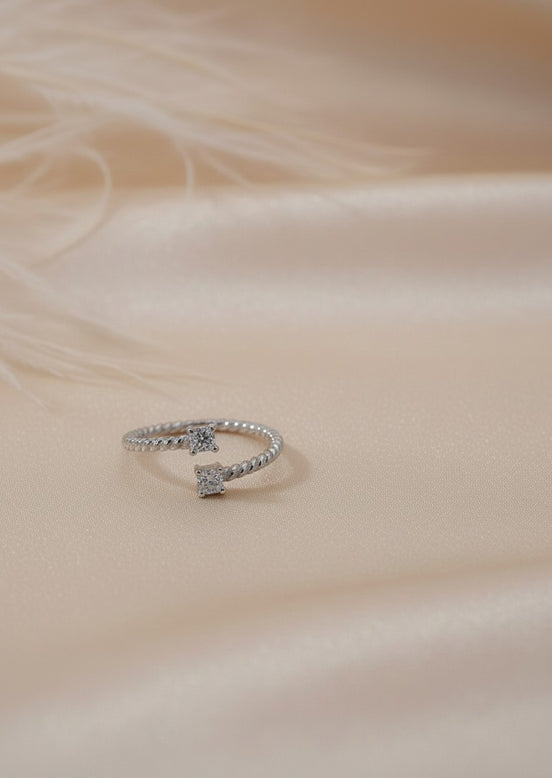Twist and Twin Adjustable ring