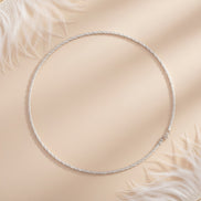 Shimmer Twist Collar Necklace