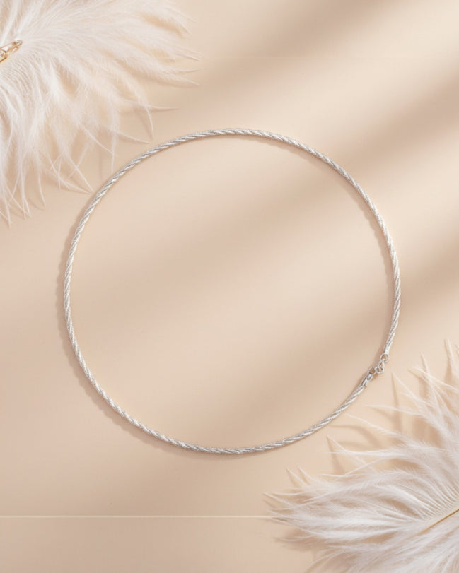 Shimmer Twist Collar Necklace