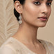 Silver Rosette Drops Earring