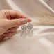 Silver Rosette Drops Earring