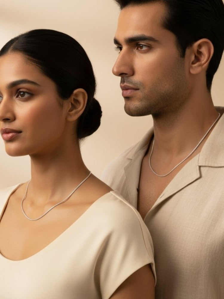 Serene 925 Silver Neckchain (Adjustable)