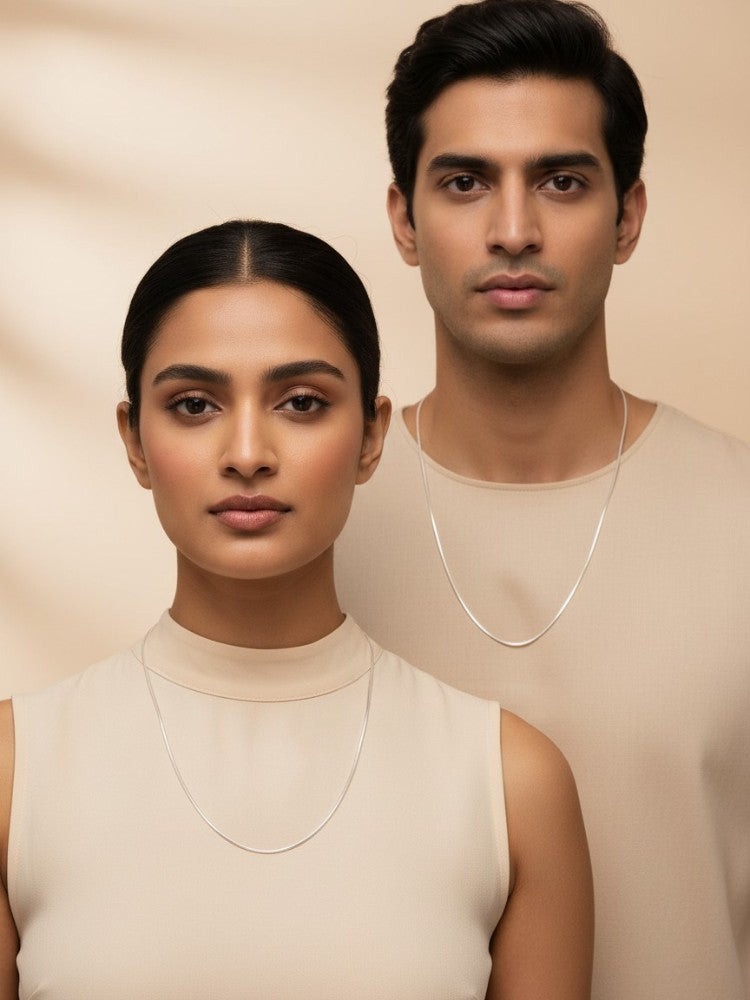 Serene 925 Silver Neckchain (Adjustable)