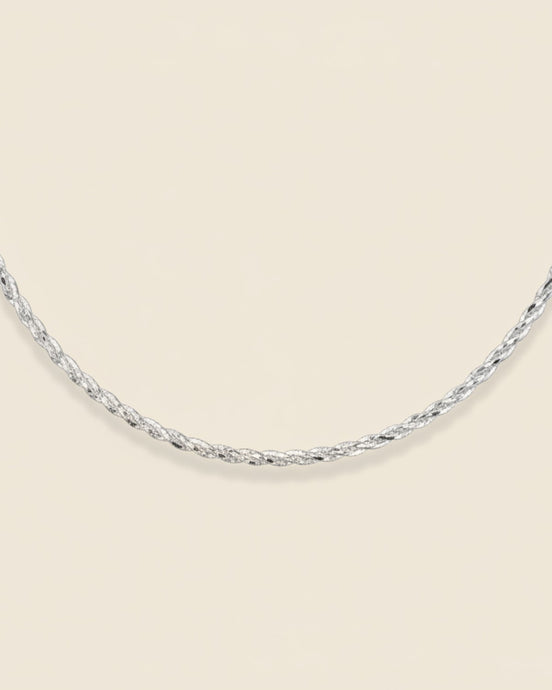 Shimmer Twist Collar Necklace