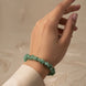 Nature glow green quartz bracelet