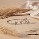 Twin Crystal Bloom Adjustable Kada and Ring